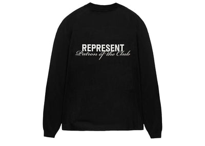 Represent Streetwear Represent PATRON OF THE CLUB LS TEE "BLACK"