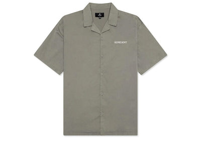 Represent streetwear Represent Script Camp Collar Shirt Mid Khaki