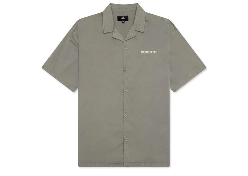 Represent streetwear Represent Script Camp Collar Shirt Mid Khaki