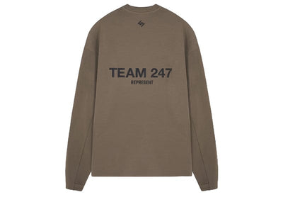 Represent Streetwear Represent Team 247 Long Sleeve  Polyester T-shirt Army