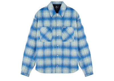 Represent streetwear Represent Textured Wool Overshirt Electric Blue