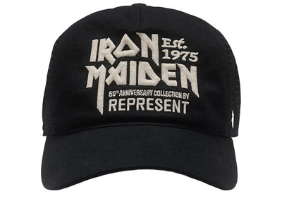Represent Accessories Represent X 47 X Iron Maiden Anniversary Trucker Cap Washed Black