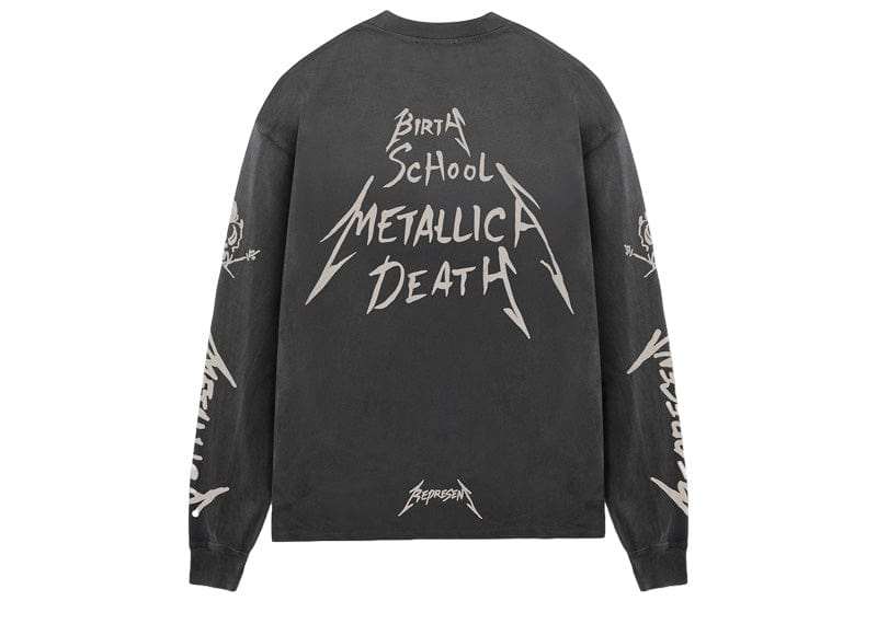 Represent Streetwear Represent X Metallica Garage Inc L/S T-Shirt Stained Black