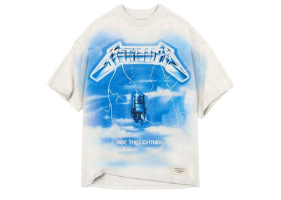 Represent Streetwear Represent x Metallica Ride The Lightning Tee Flat White