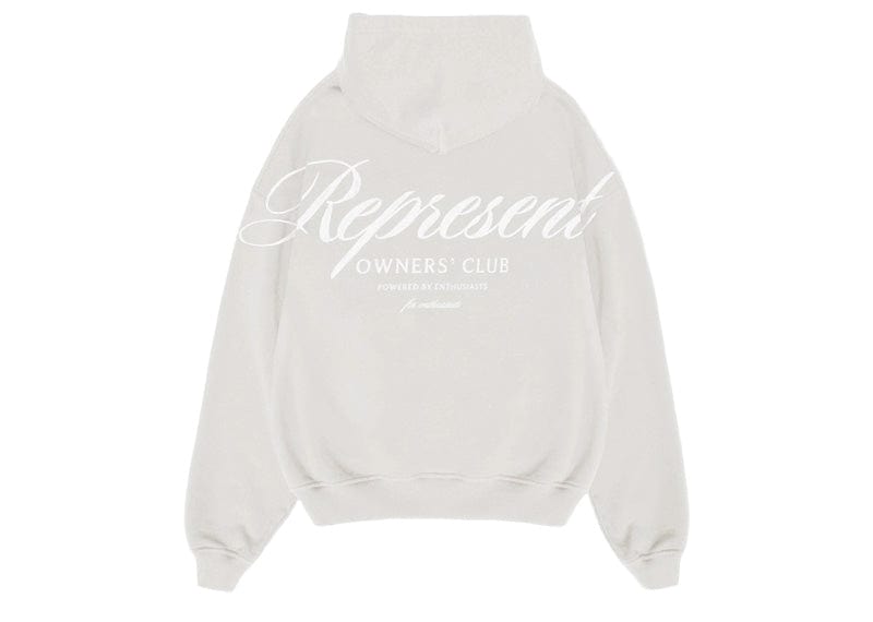 Represent X Ounass Owners Club Script Hoodie Rock – Court Order