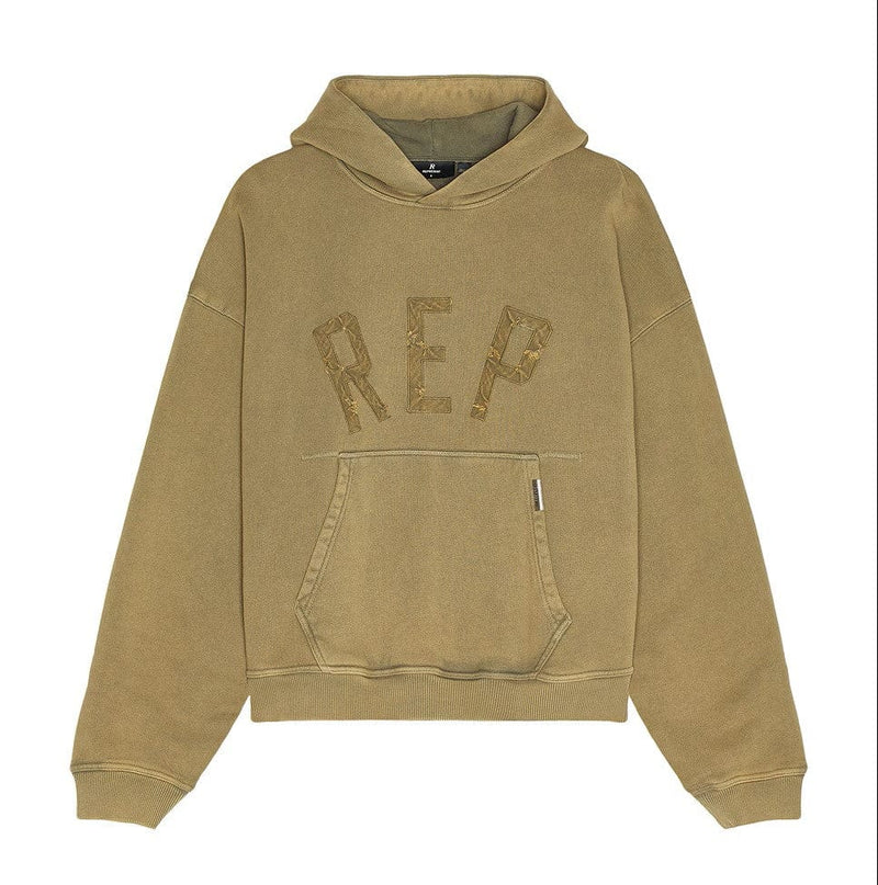 Represent Streetwear Rpresent REP Applique Hoodie Fawn