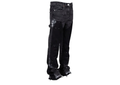 Reputation Studios Streetwear Reputation Studios Flare Denim Pants Black