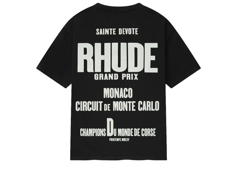 Rhude streetwear Rhude Champions Du Monde Tee Vintage Black