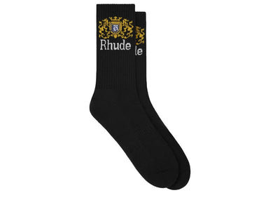 Rhude Accessories Rhude Crest Logo Sock Black