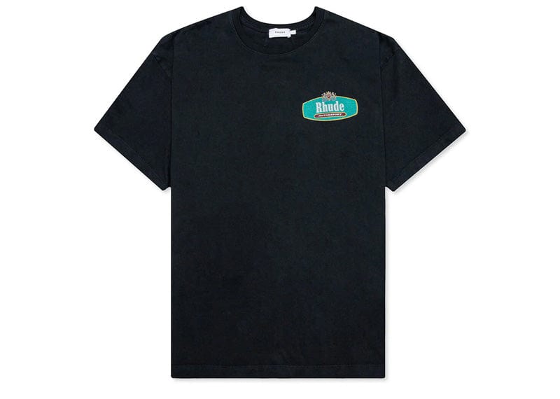 Rhude Streetwear Rhude Racing Crest T Shirt Black