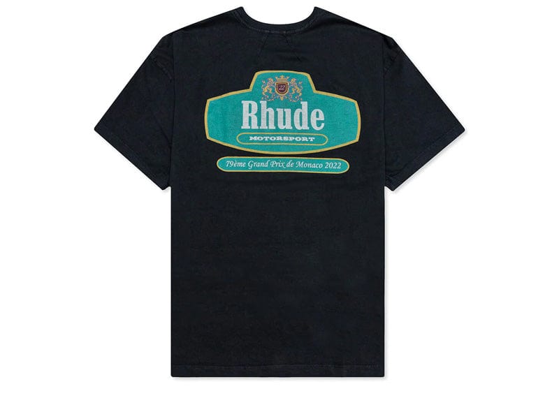 Rhude Streetwear Rhude Racing Crest T Shirt Black