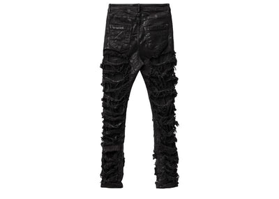 Rick Owens Streetwear Rick Owens DRKSHDW Detroit Cut Black Slasher Jeans