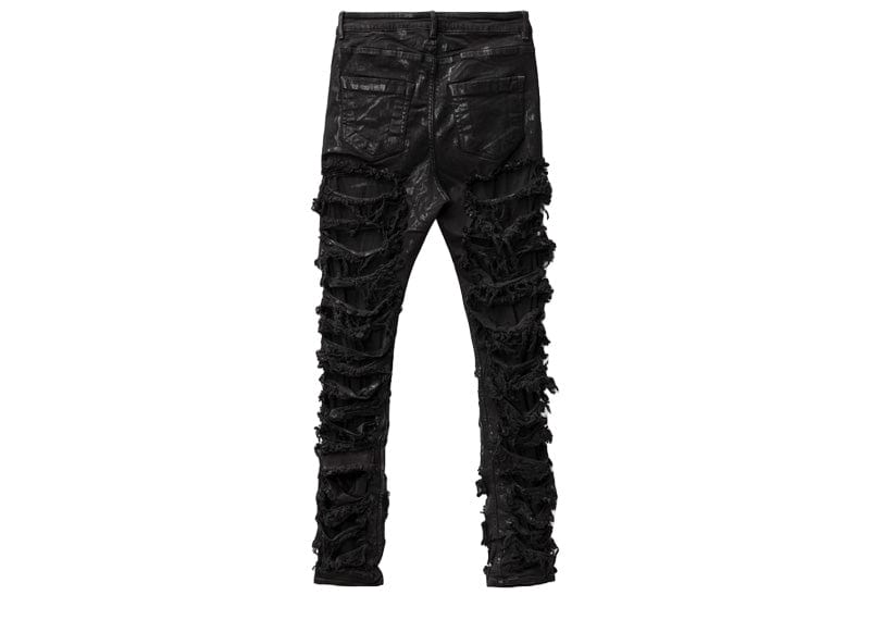 Rick Owens Streetwear Rick Owens DRKSHDW Detroit Cut Black Slasher Jeans