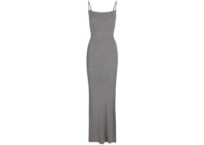 Skims streetwear Skims Soft Lounge Long Slip Dress Heather Grey
