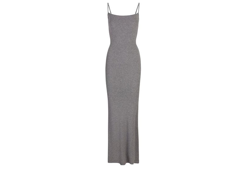 Skims streetwear Skims Soft Lounge Long Slip Dress Heather Grey