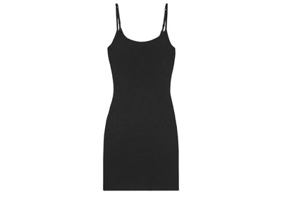 Skims Streetwear Skims Soft Lounge Ribbed Stretch Modal Mini Dress Onyx