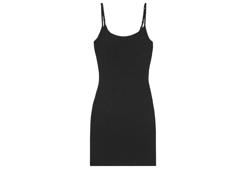 Skims Streetwear Skims Soft Lounge Ribbed Stretch Modal Mini Dress Onyx