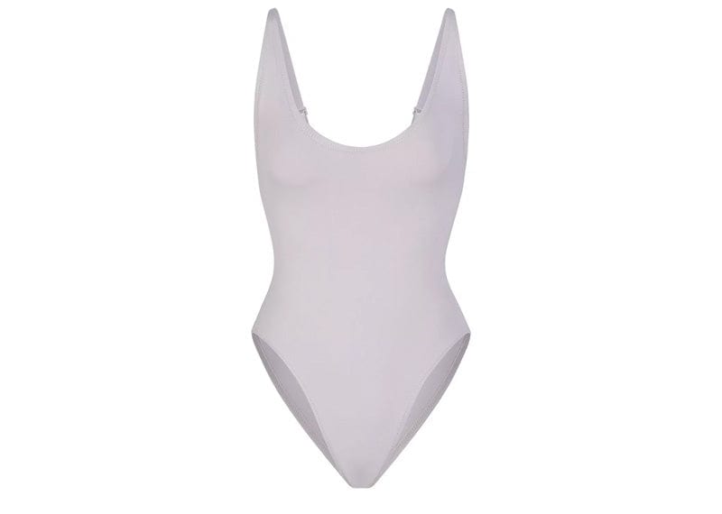 Skims Streetwear SKIMS Swim Scoop Neck One Piece Chrome