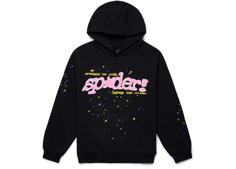 Sp5der streetwear Sp5der P*NK V2 Hoodie Black