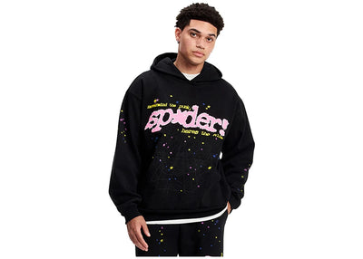 Sp5der streetwear Sp5der P*NK V2 Hoodie Black