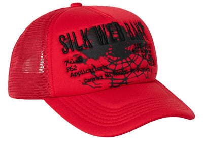 Sp5der Accessories Sp5der Silk Web Bank Trucker Cap Red