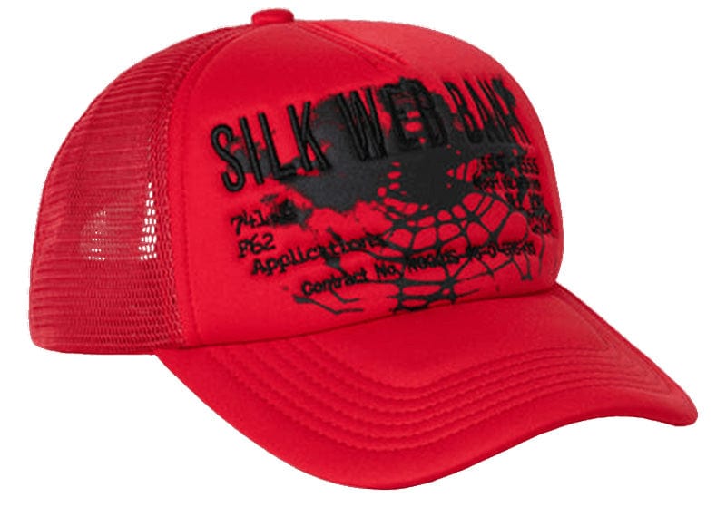 Sp5der Accessories Sp5der Silk Web Bank Trucker Cap Red