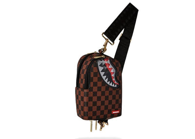 Sprayground Accessories Sprayground Sharks in Paris Lenticular Crossbody Bag Brown