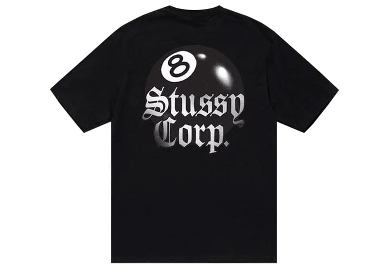 Stussy streetwear Stussy 8 Ball Corp. Tee Black