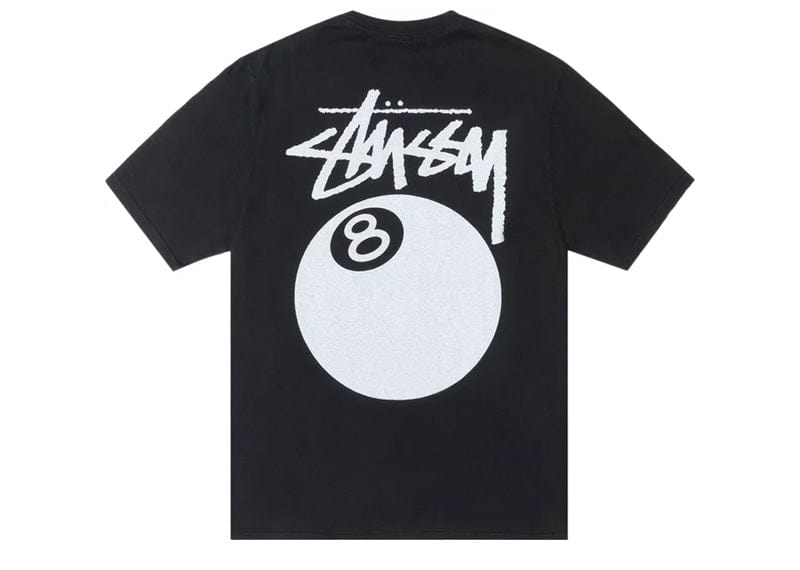 Stussy 8 Ball Pigment Dyed Tee Black – Court Order
