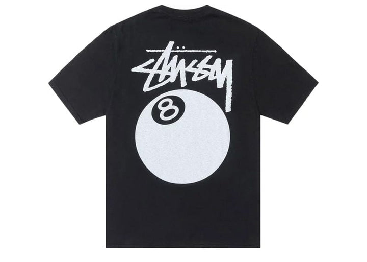 Stussy 8 Ball Pigment Dyed Tee Black – Court Order