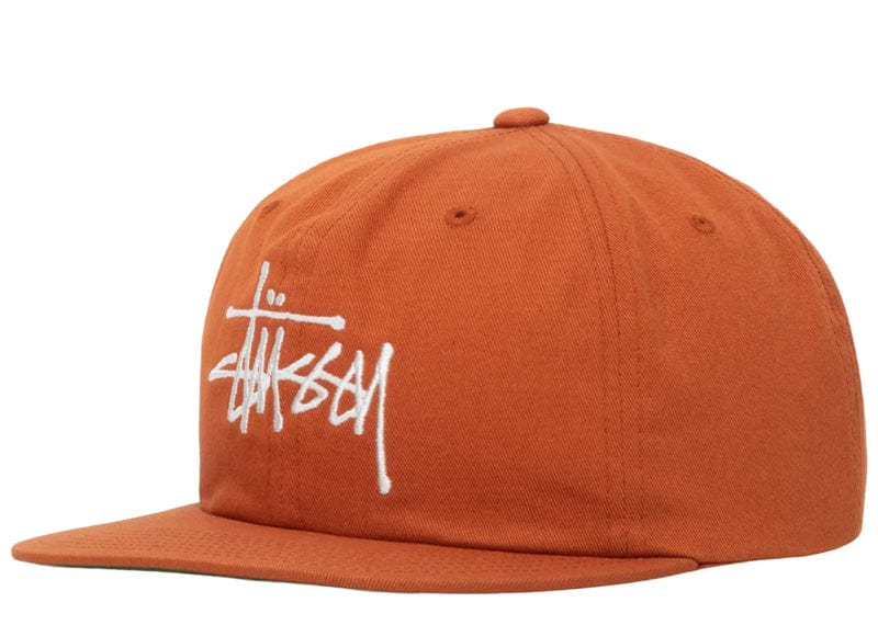 Stussy Accessories Stussy Basic Strap Back Cap dark orange