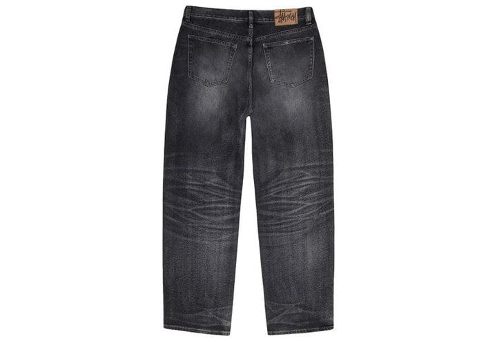 y*a様 STUSSY BIG OL' JEAN VINTAGE WASH DE Stussy Big Ol' Jean Vintage Wash Denim Black Men's - FW24 - US