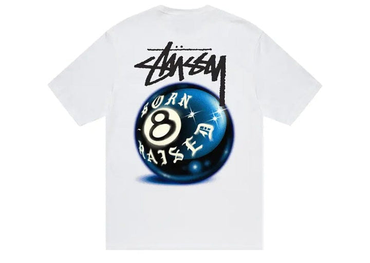 ❗️SALE❗️STUSSY&BORN X RAISED 8 BALL TEE XL Stussy Born X Raised 8 Ball Tee White – Court Order