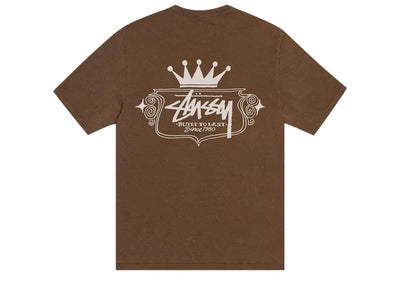 Stussy streetwear Stussy Built To Last Pigment Dyed Tee Brown