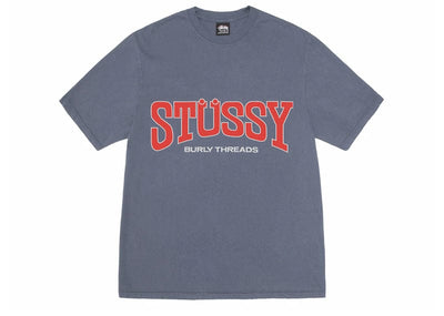 Stussy streetwear Stussy Burly Threads Pigment Dyed Tee Indigo