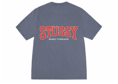 Stussy streetwear Stussy Burly Threads Pigment Dyed Tee Indigo