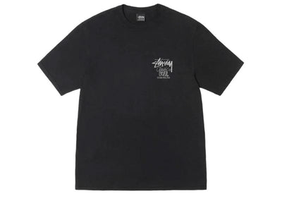 Stussy streetwear Stussy Classic Gear Pigment Dyed Tee Black