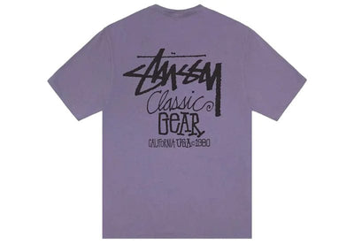 Stussy streetwear Stussy Classic Gear Pigment Dyed Tee Grape