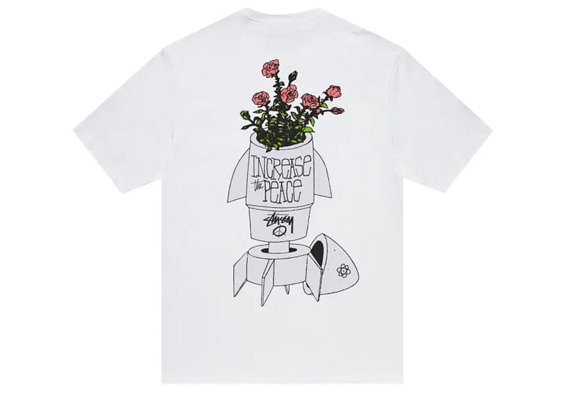 Stussy Streetwear Stussy Flower Bomb T-shirt White