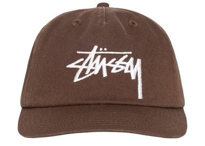 Stussy Accessories Stussy Mid-Depth Big Stock Snapback Cap Chocolate