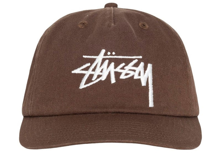 Stussy Mid-Depth Big Stock Snapback Cap Chocolate – Court Order