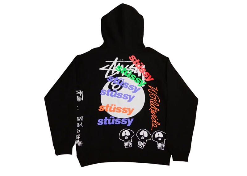 Stussy Streetwear Stussy Test Strike Fleece Hoodie Black