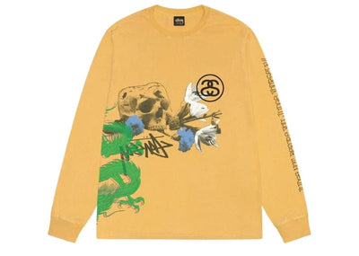 Stussy Streetwear Stussy Test Strike Pigment Dyed LS Tee Honey