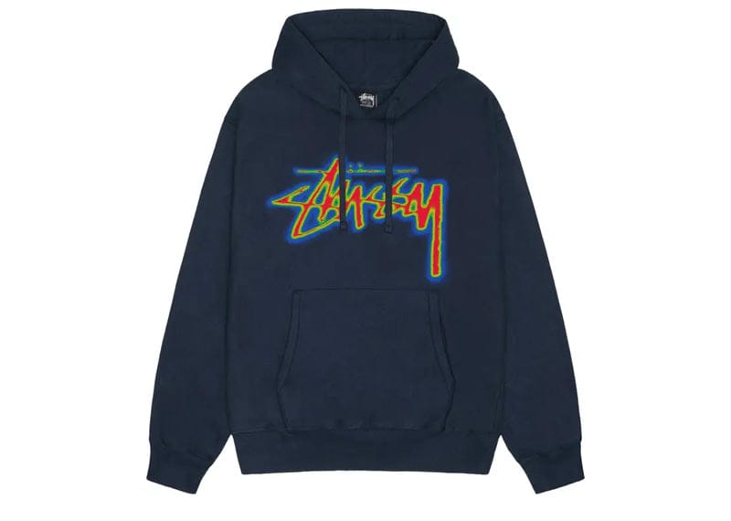 Stussy Thermal Stock Hoodie Navy – Court Order