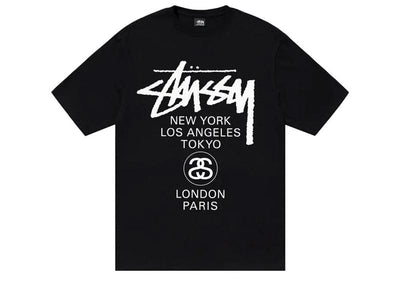 Stussy streetwear Stussy World Tour T-shirt Black