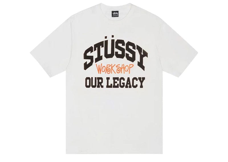 Stussy streetwear Stussy x Our Legacy Work Shop Collegiate Pigment Dyed Tee Natural