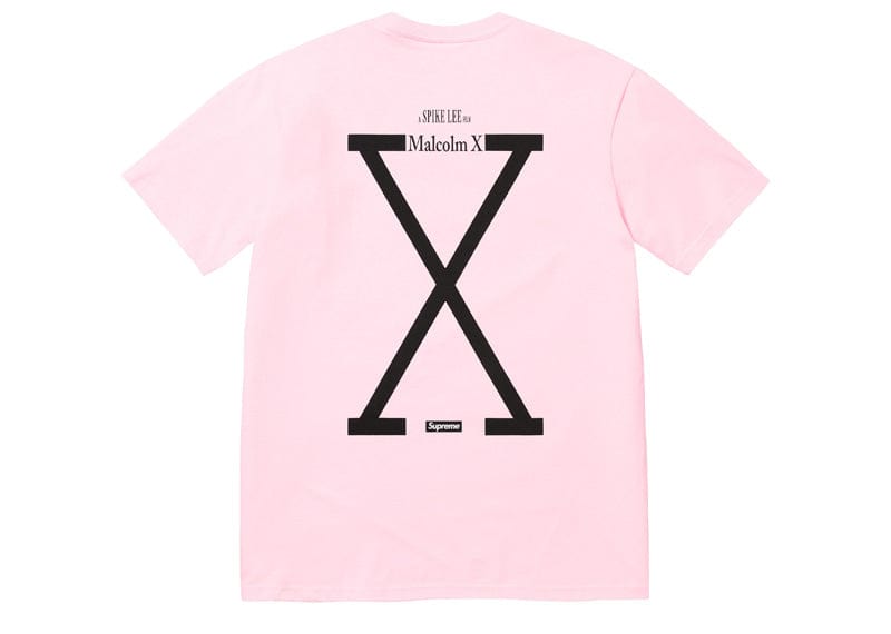 Supreme streetwear Supreme 40 Acres Malcolm X Tee Pink