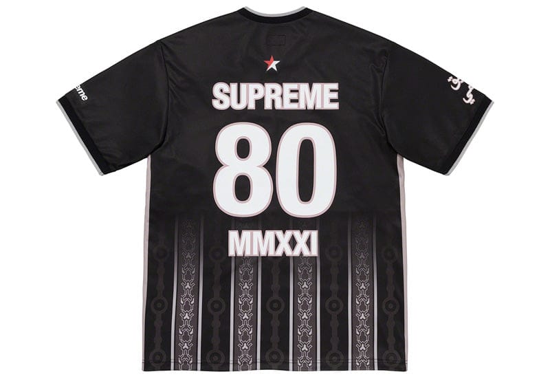 トップス Supreme Arabic soccer jersey Supreme Arabic Logo Soccer Jersey Black – Court Order