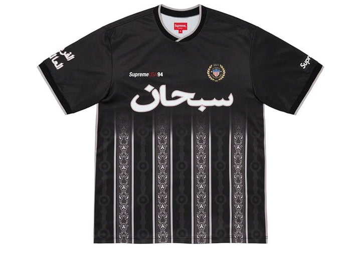 トップス Supreme Arabic soccer jersey Supreme Arabic Logo Soccer Jersey Black – Court Order