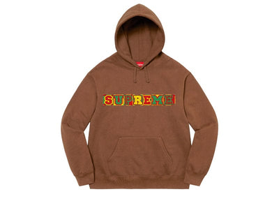 Supreme streetwear Supreme Beaded Hooded Sweatshirt (SS23) Brown